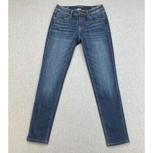 Vigoss Jeans Women 27 x 31 Blue Cotton Blend Stretch Classic Fit Jagger Skinny